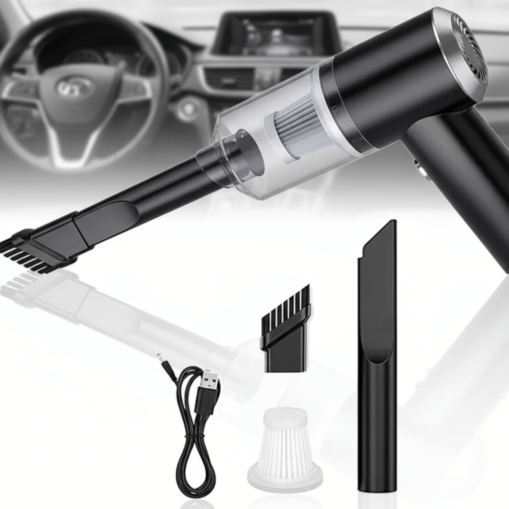 Aspirador De Coche Mini Potente, Portátil Y Manual, Con Usb
