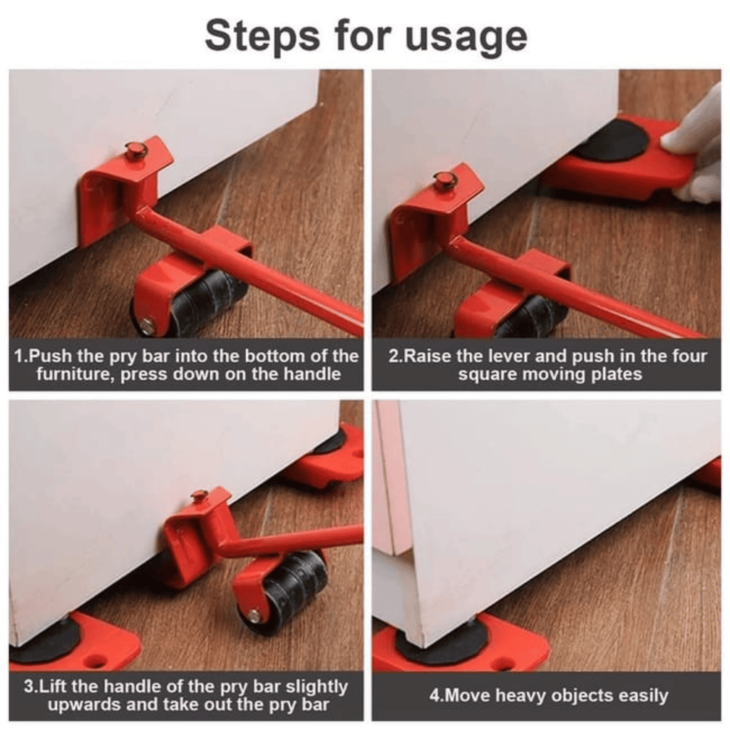 Juego de herramientas para levantar muebles de 5 piezas