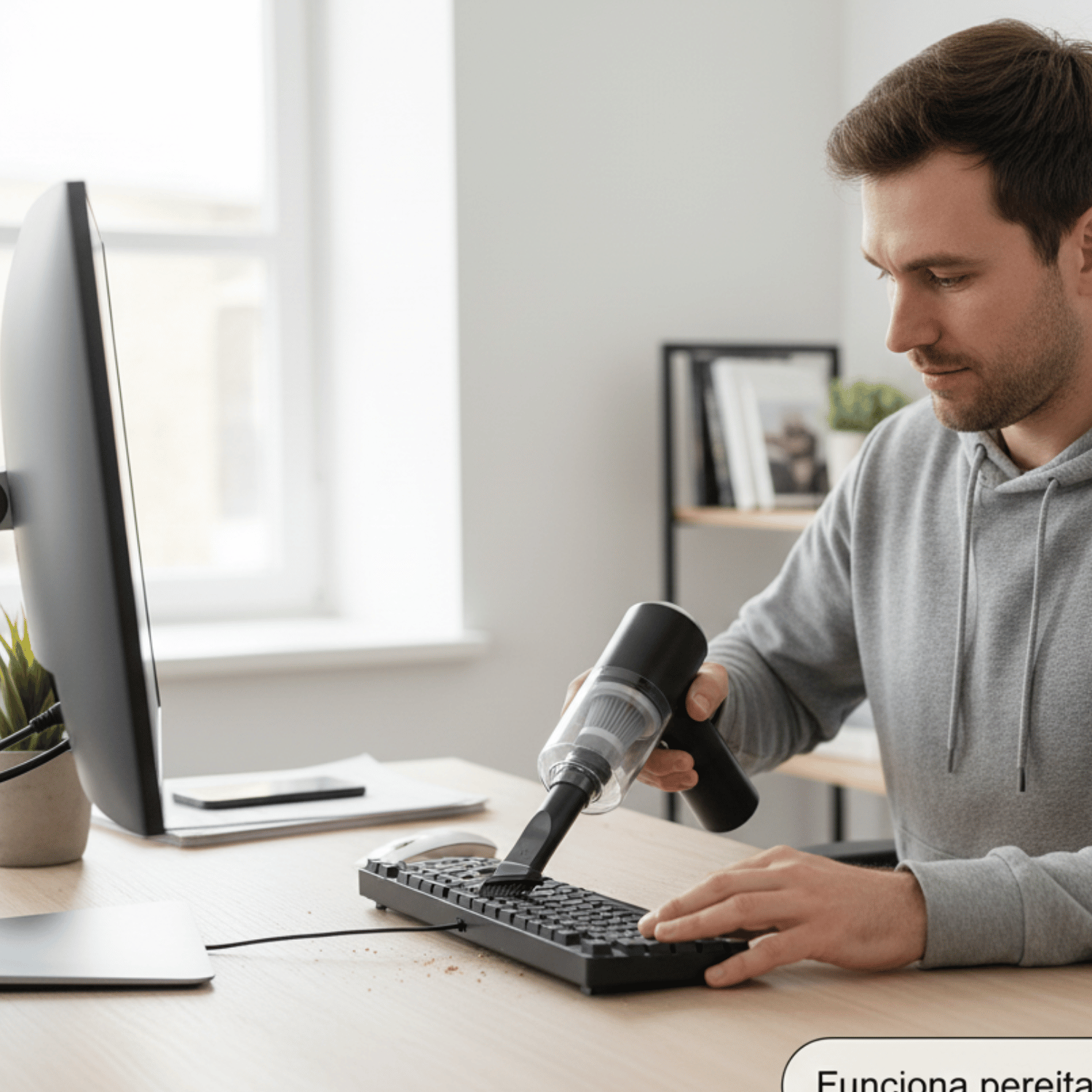 Aspirador De Coche Mini Potente, Portátil Y Manual, Con Usb