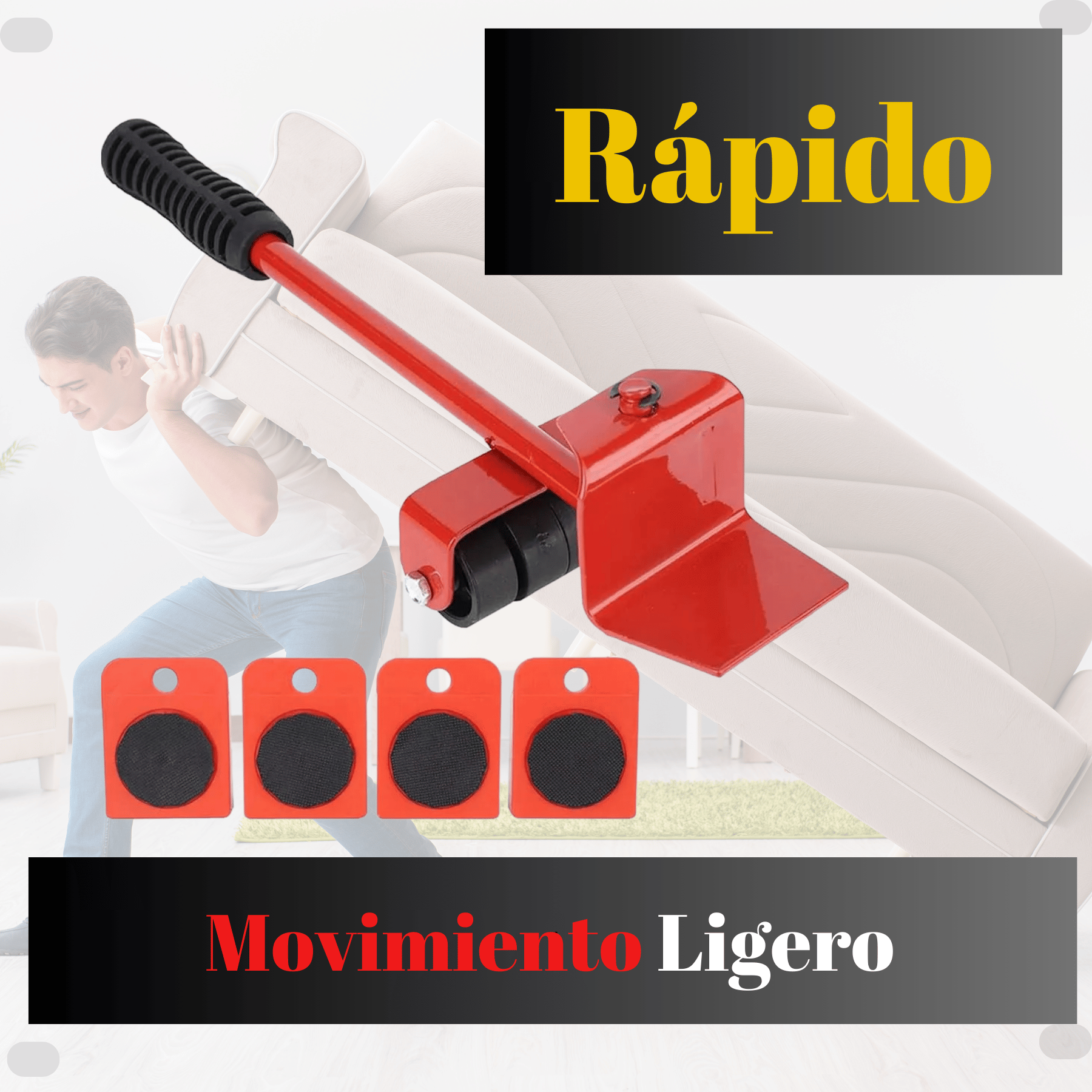 Juego de herramientas para levantar muebles de 5 piezas